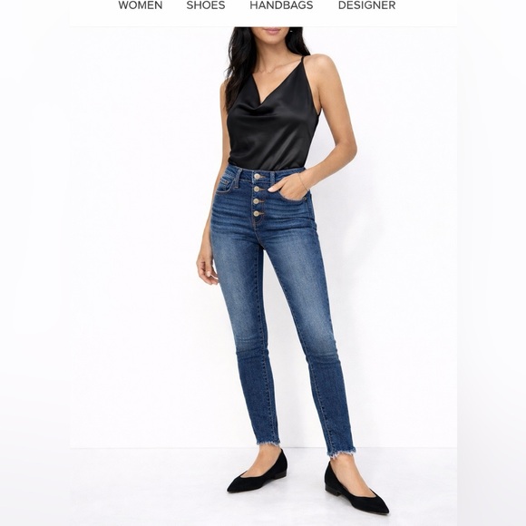 Madewell Denim - Madewell 10" High-Rise Skinny Jeans: Chewed-Hem Edition Size 26